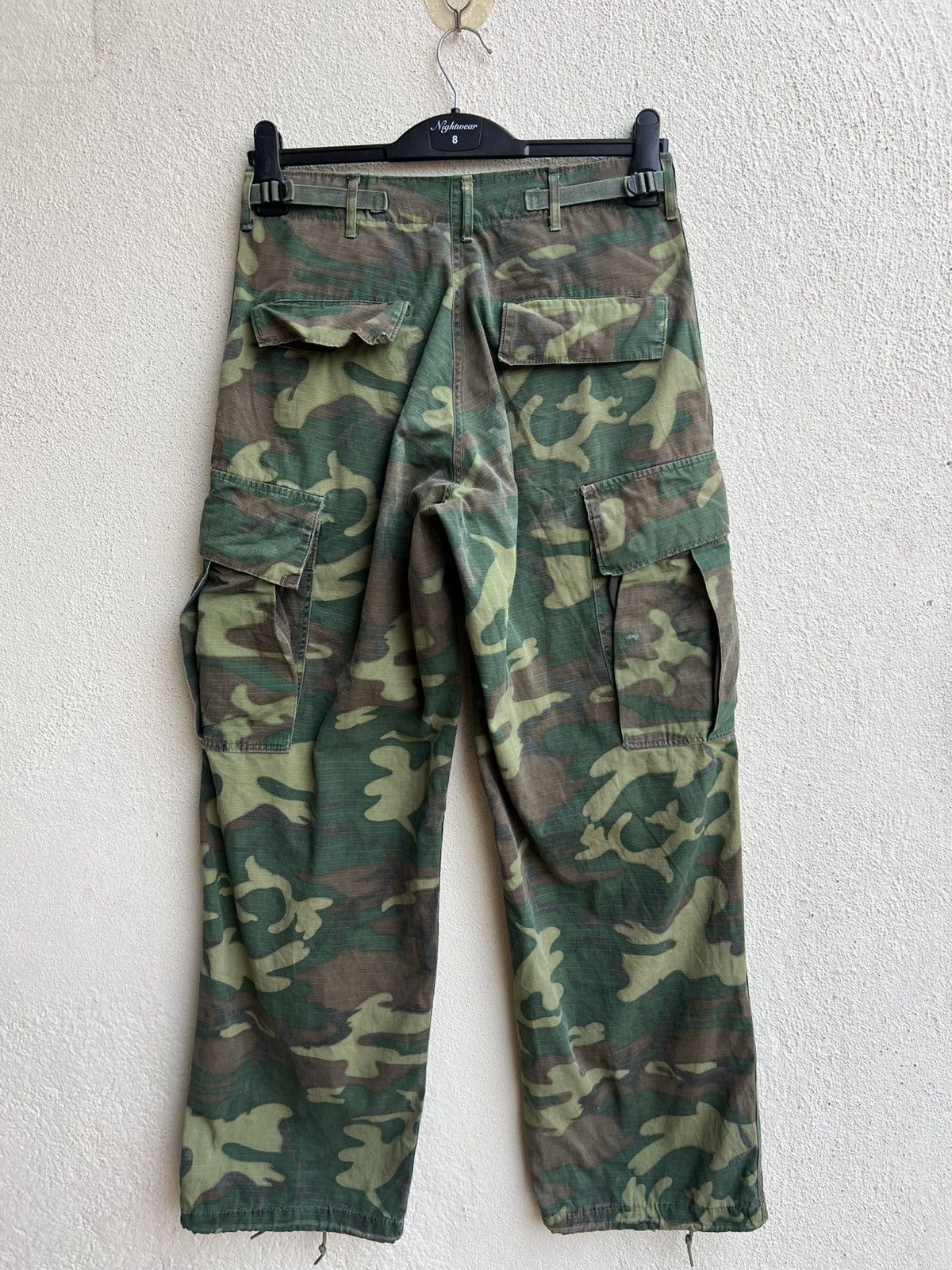 Vintage Vintage 1969 Vietnam War ERDL Camo Ripstop Poplin Trouser Size US 30 / EU 46 - 3 Thumbnail