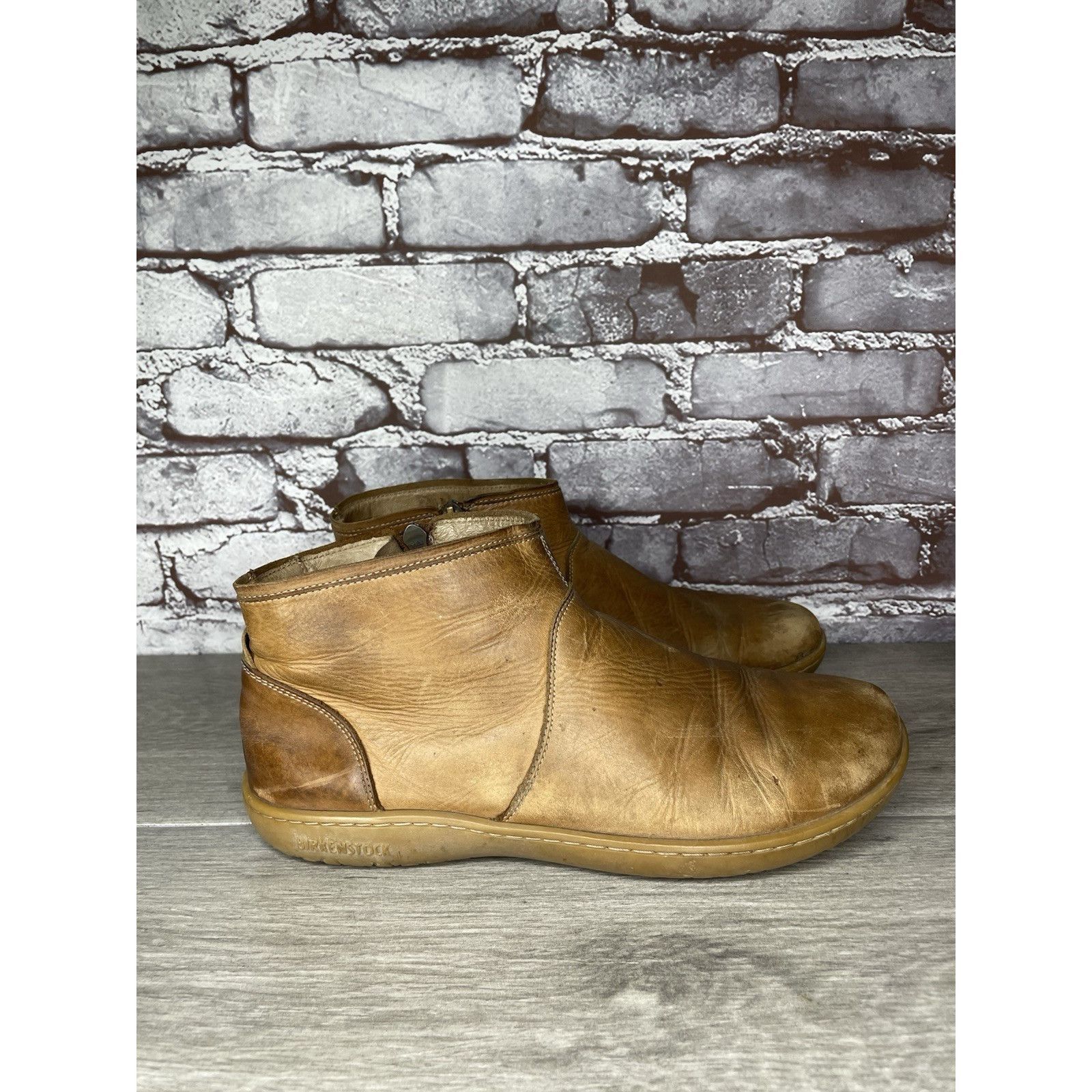 Birkenstock Birkenstock Boots Brown Leather Ankle Zip Comfort Walking Sh Size US 9.5 / IT 39.5 - 18 Thumbnail