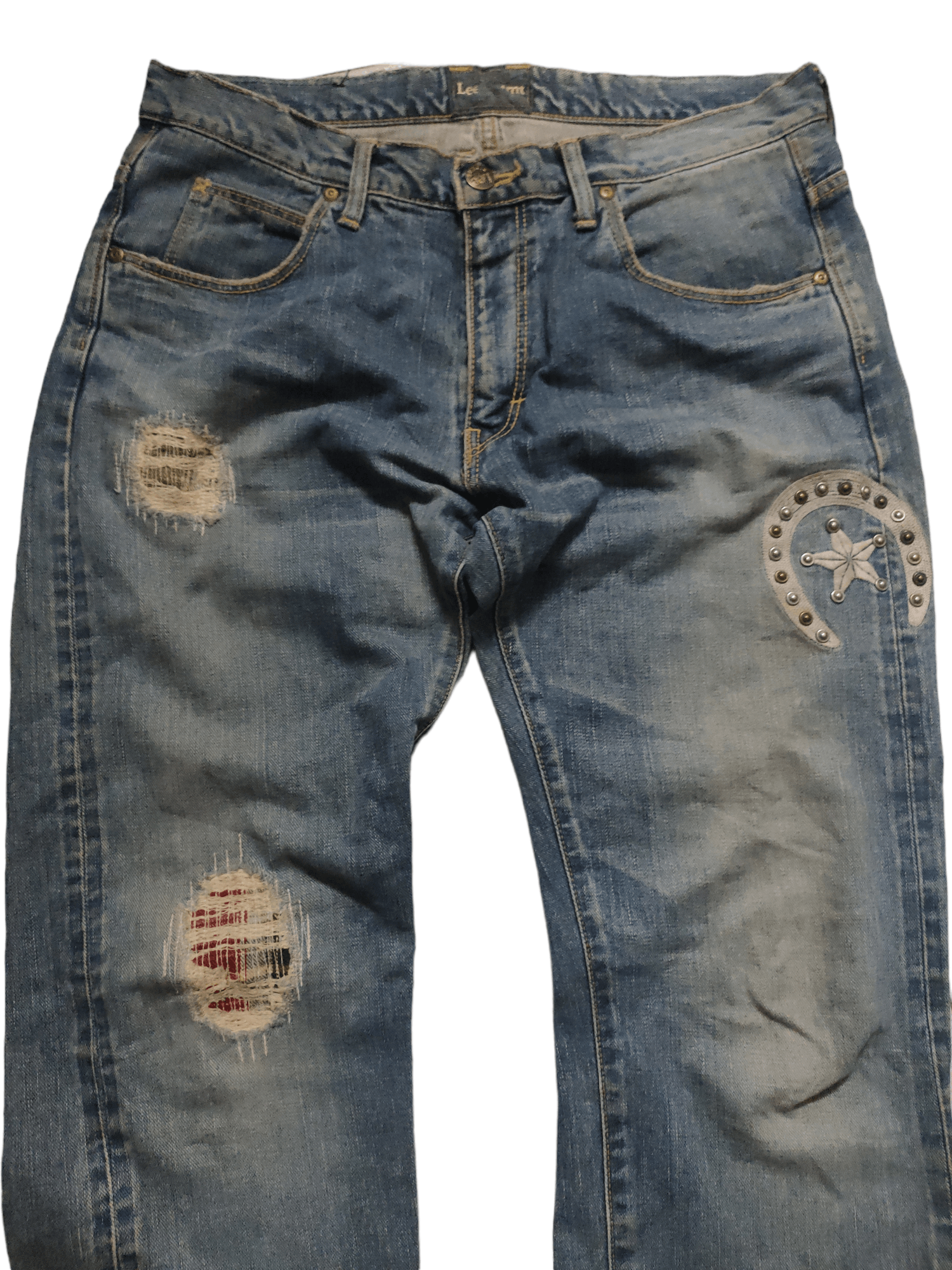 Lee × Vintage Vintage LEE Riders Selvage x Patch x Distressed Size US 32 / EU 48 - 3 Thumbnail