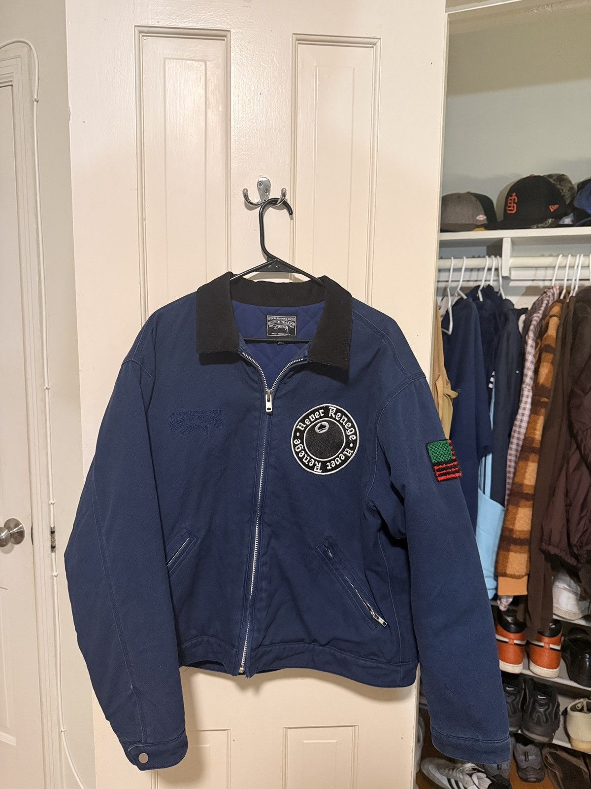 DENIM TEARS × Stussy Stussy denim tears canvas work jacket Size US L / EU 52-54 / 3 - 1 Thumbnail