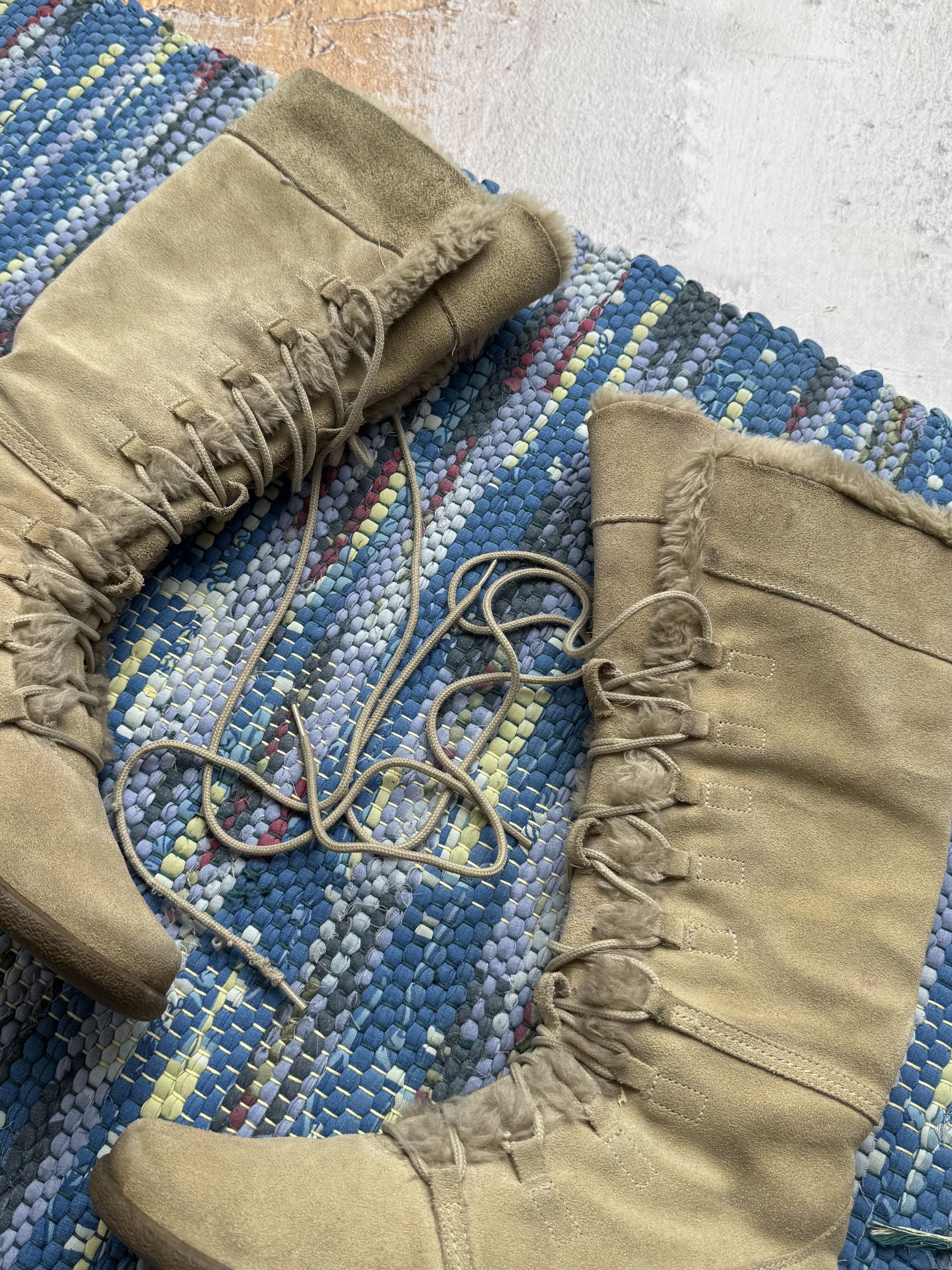 Vintage Vintage Suede Boots With Bondage A8(V1)D15 Size US 6 / IT 36 - 4 Thumbnail