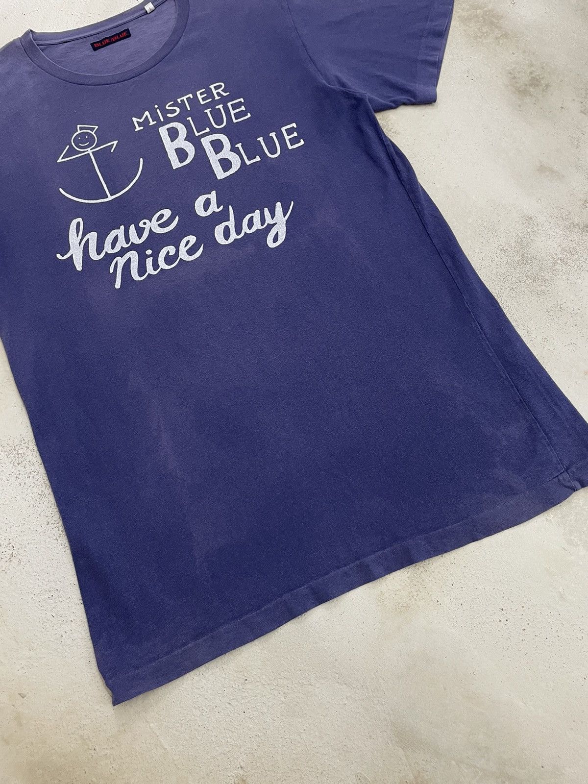 Blue Blue Japan × Japan Blue × Japanese Brand Vintage Mr Blue Blue Japan Have A Nice Day Faded Size US L / EU 52-54 / 3 - 9 Thumbnail