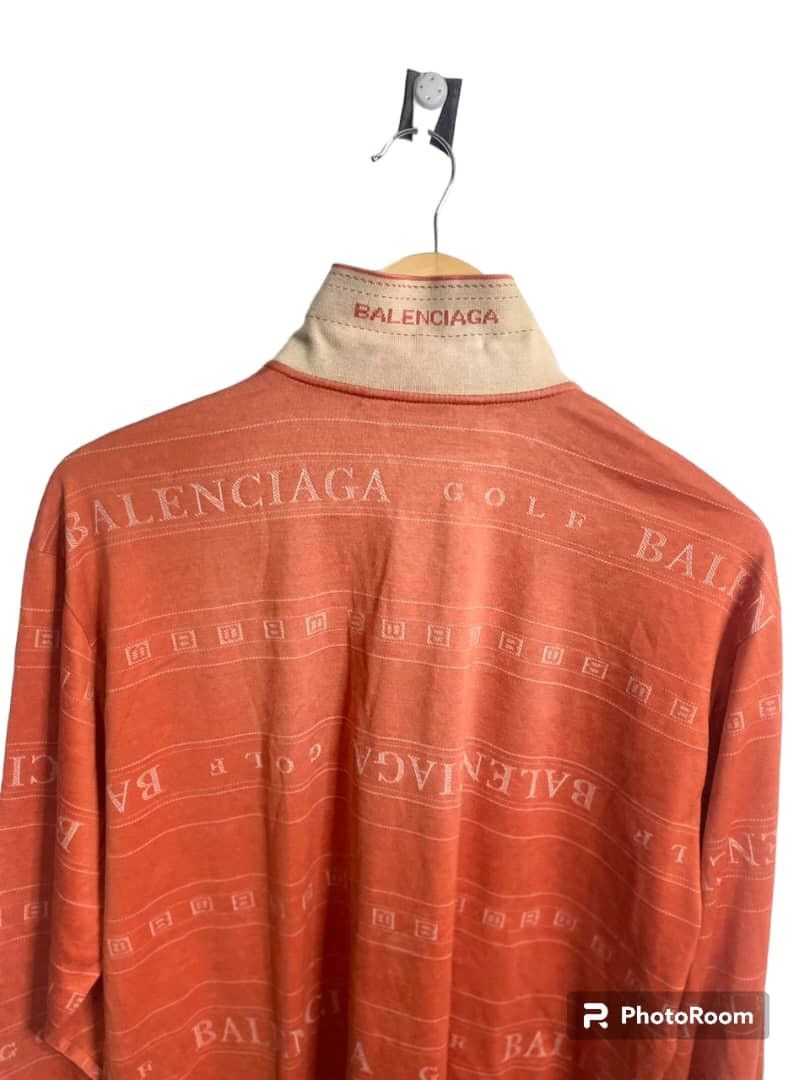 Balenciaga × Vintage Vintage 90s Polo Long Shirt Balenciaga Size US L / EU 52-54 / 3 - 12 Thumbnail