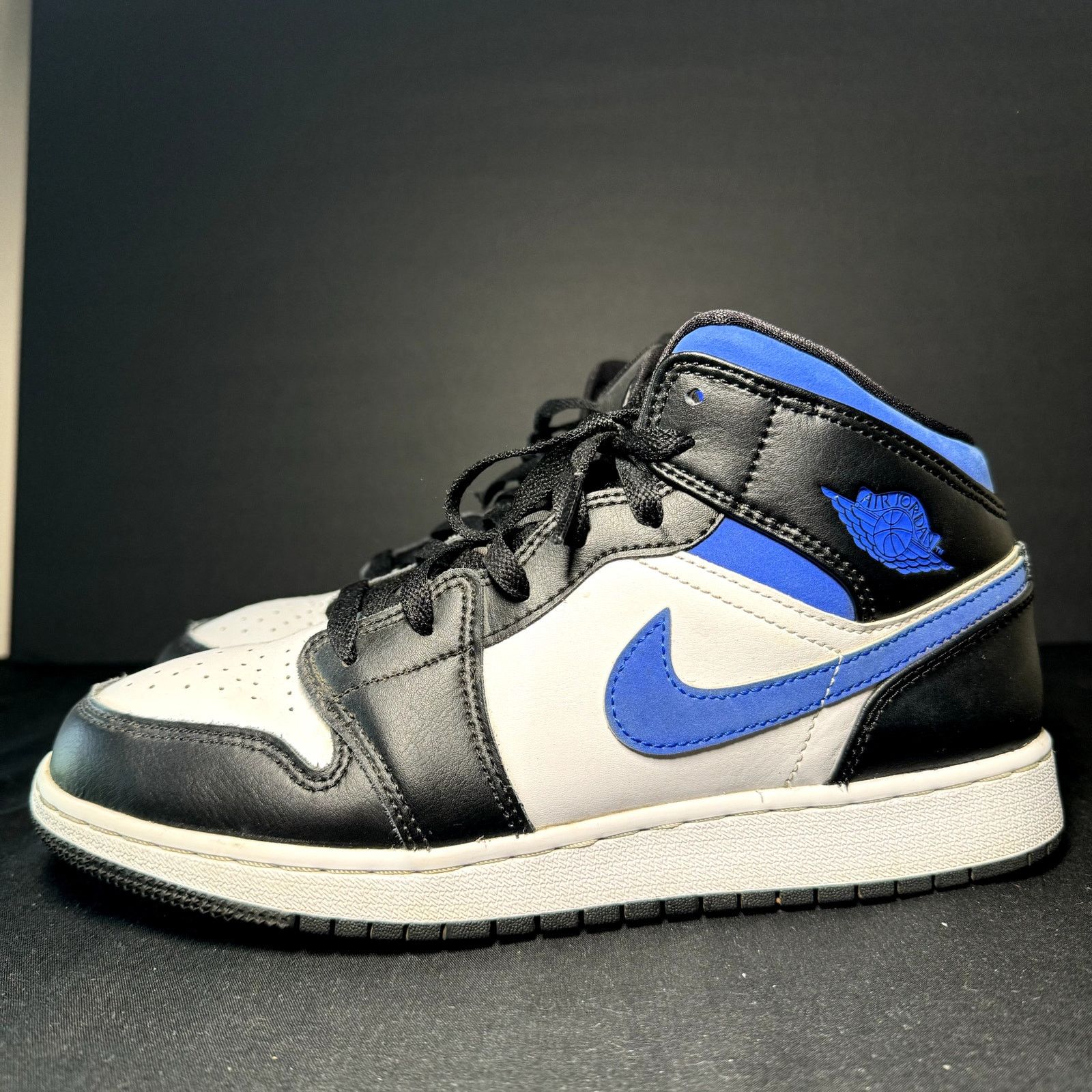 Jordan Brand × Nike Nike Air Jordan 1 Mid GS Racer Blue Men's Shoes - Size 7 Size US 7 / EU 40 - 8 Thumbnail