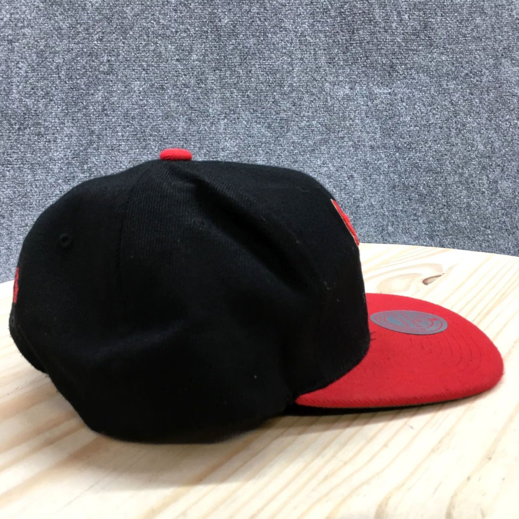 Mitchell & Ness Mitchell & Ness Chicago Bulls Snapback Hat Mens Black OS Adjustable Flat Brim Size ONE SIZE - 6 Thumbnail