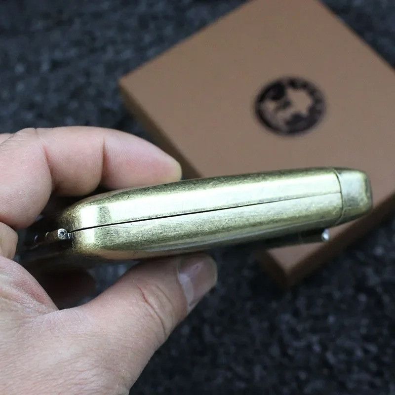 Other Cigarette Box Storage Case Portable Retro Bronze Gift Size ONE SIZE - 6 Thumbnail