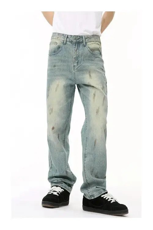 Jean American retro distressed washed gradient jeans Size US 32 / EU 48 - 4 Thumbnail