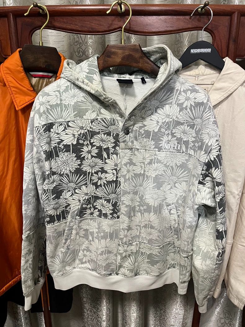 Aime Leon Dore KITH Aster Floral Pullover with Hood Size US S / EU 44-46 / 1 - 1 Thumbnail