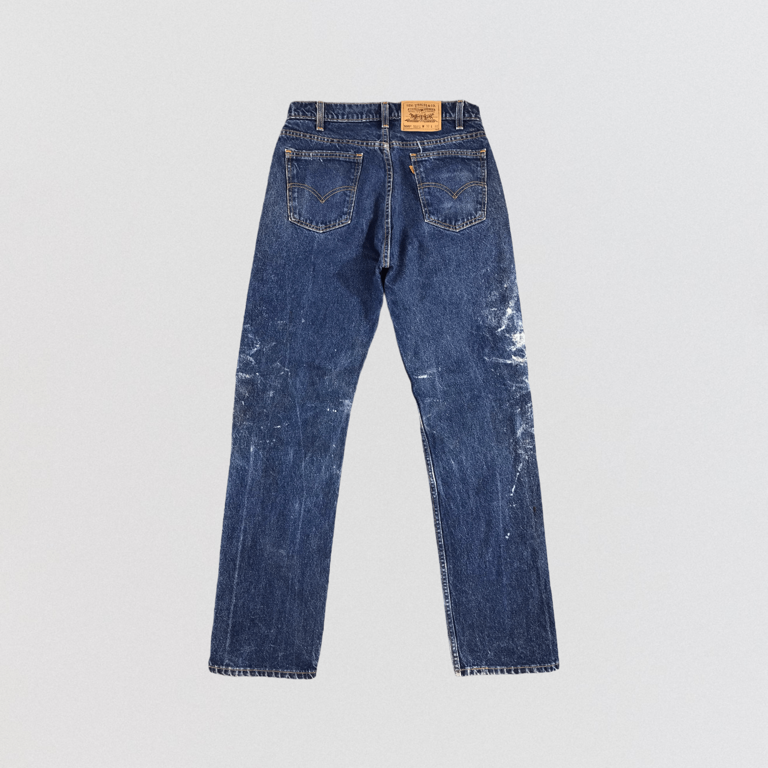 Levi's × Vintage 90s Vintage Painter Levis 505 Orange Tab Jeans-JM1111 Size US 31 - 2 Thumbnail