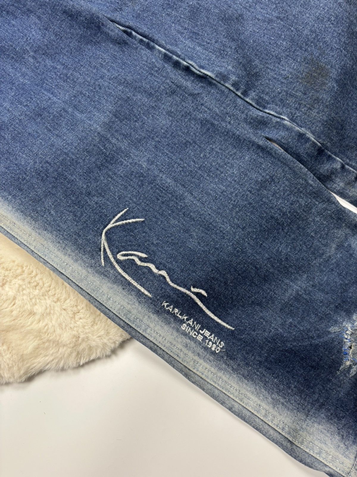 Karl Kani × Vintage Karl Kani Vintage Baggy Jeans With Acid Wash Rare Y2K Style Size US 34 / EU 50 - 8 Thumbnail