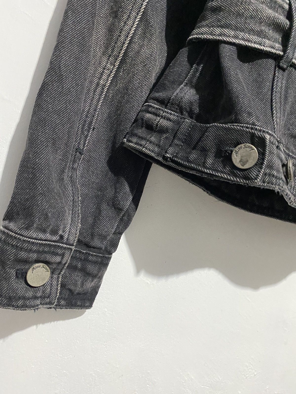 Hysteric Glamour × Miss Sixty × Vintage 2000s Miss sixty washed black denim jacket Size XXS / US 00 / IT 34 - 8 Thumbnail