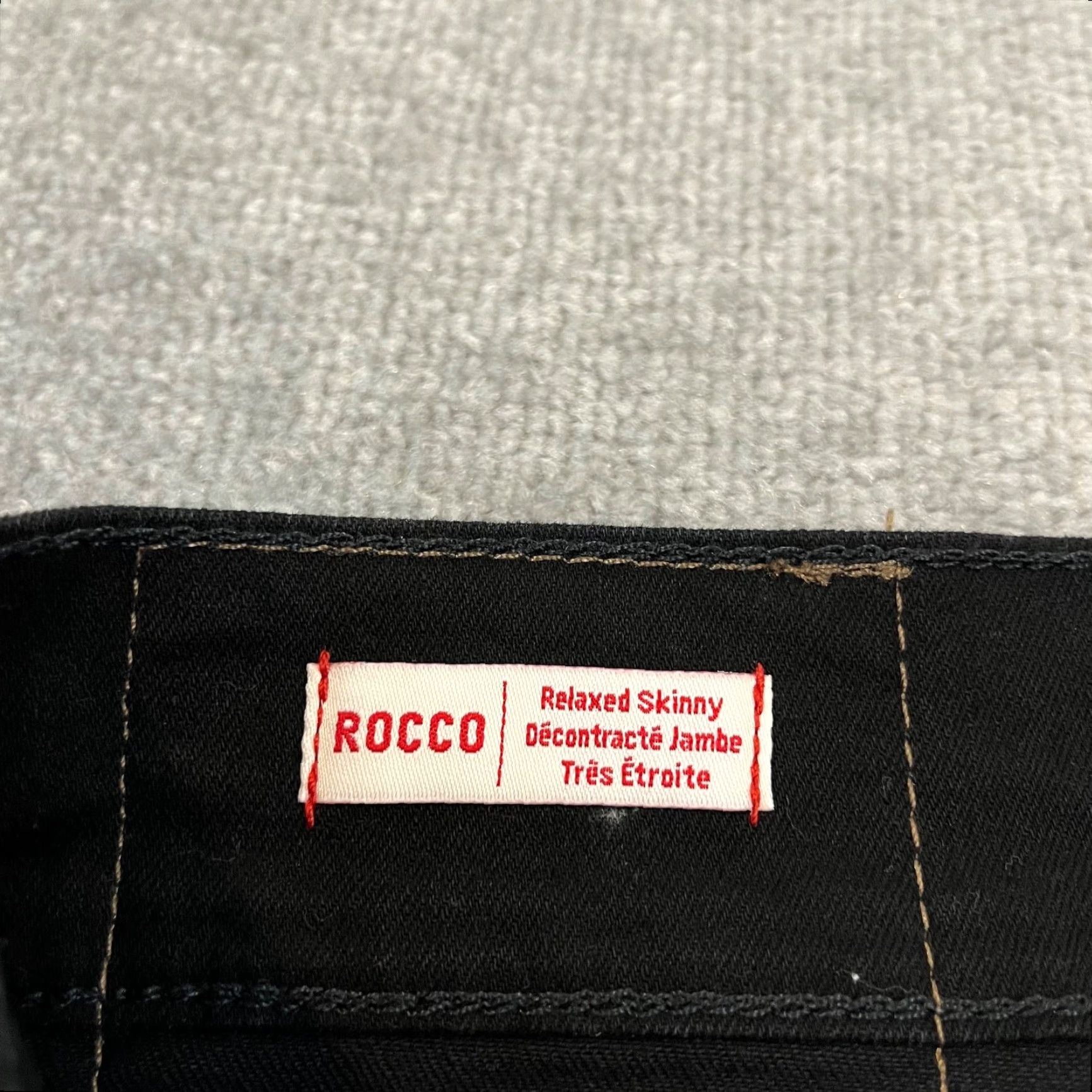 True Religion TRUE RELIGION Jeans Mens 36x32 Black Rocco Relaxed 5-Pocket Skinny Denim Pants Size US 36 / EU 52 - 2 Thumbnail