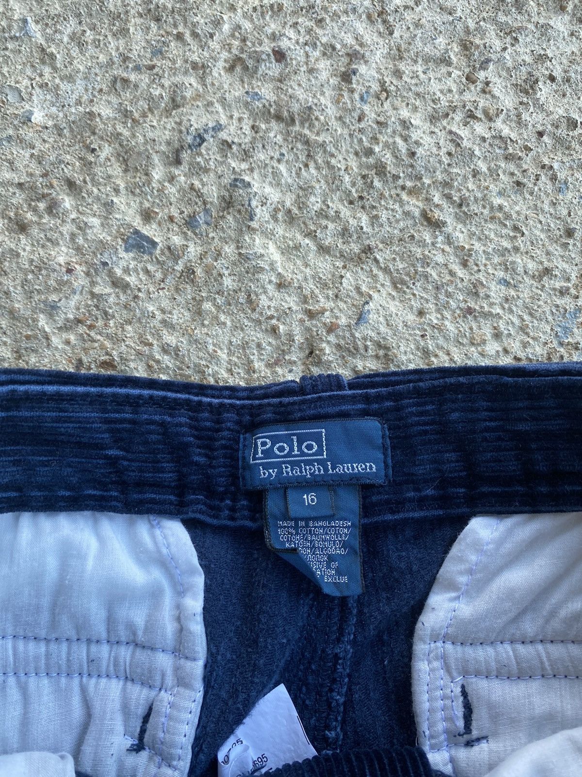 Polo Ralph Lauren × Vintage Vintage Y2K Polo Ralph Lauren Navy Corduroy Pants 28x29 Size US 28 / EU 44 - 7 Thumbnail