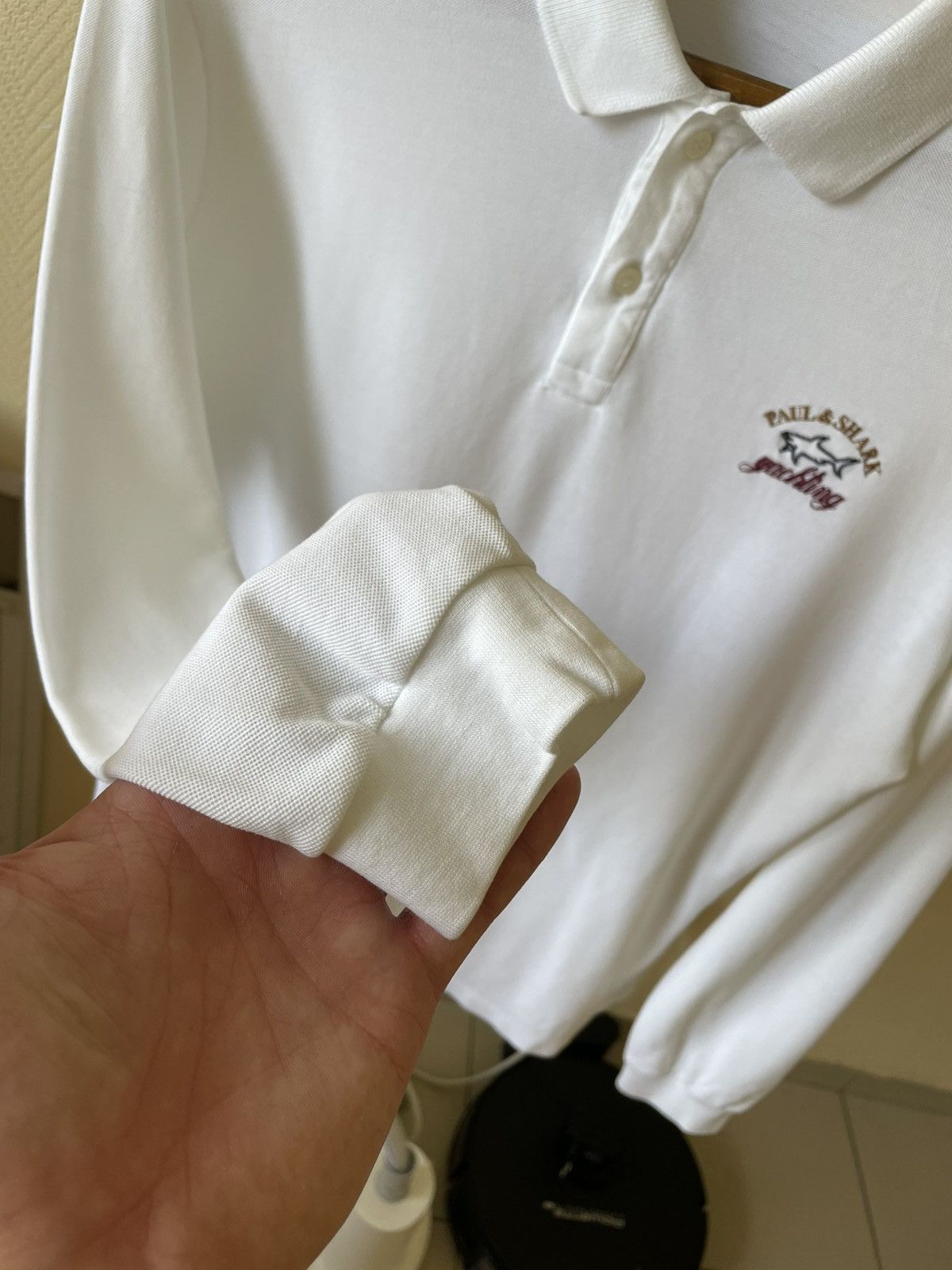 Paul & Shark Paul Shark Luxury White Long Sleeves Tshirt size L Size US L / EU 52-54 / 3 - 5 Thumbnail