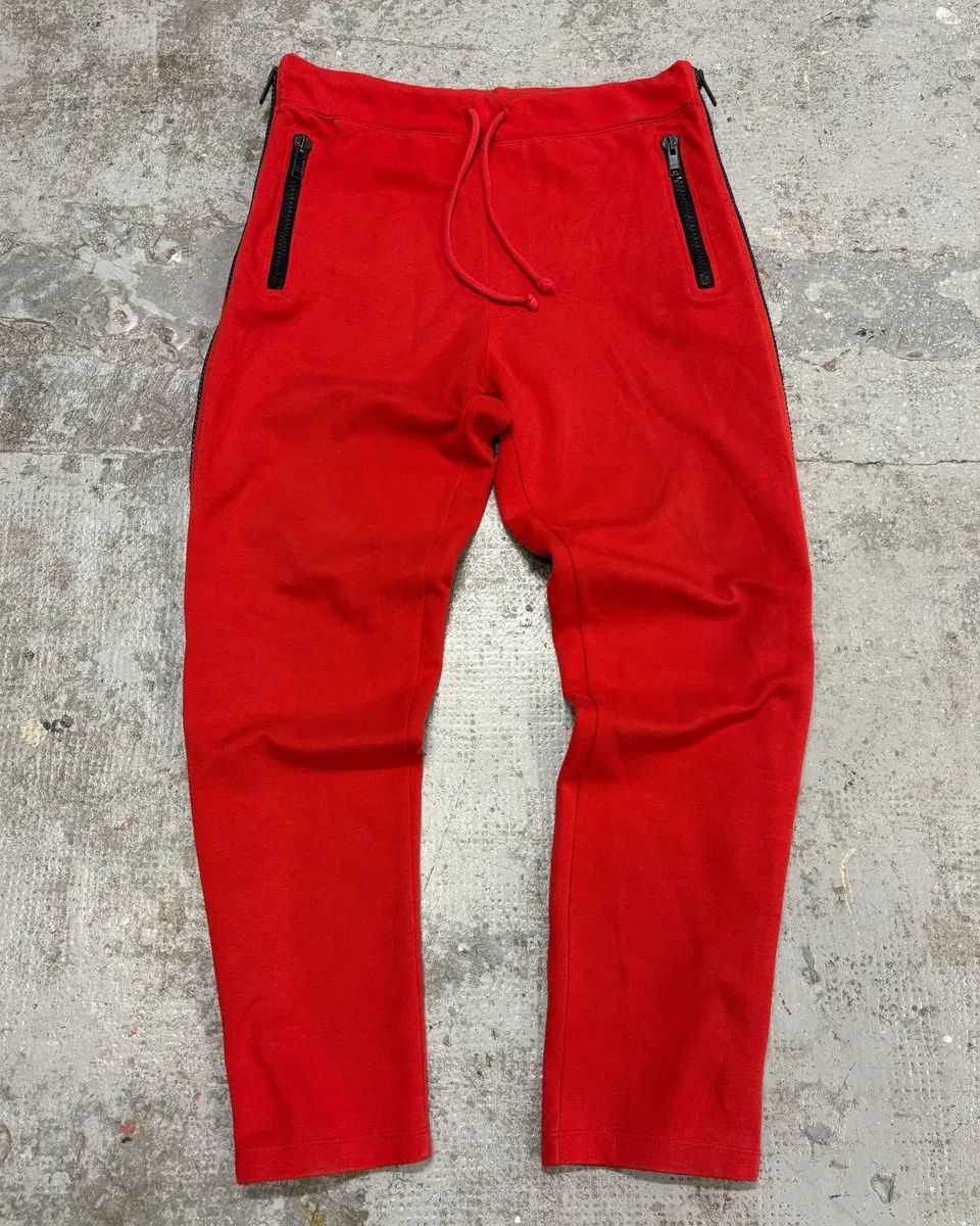 Designer × Dries Van Noten × Vintage Dries Van Noten Full Zip Demon Black & Red Sweatpants Size US 32 / EU 48 - 1 Thumbnail