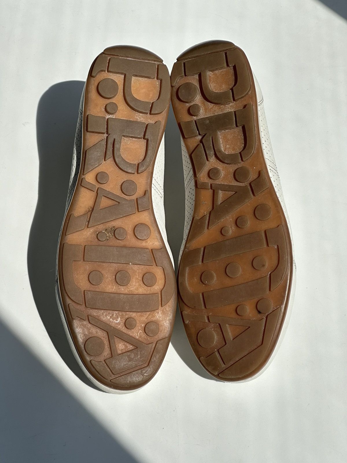 PRADA Logo Leather Sneakers sport y2k grunge archive