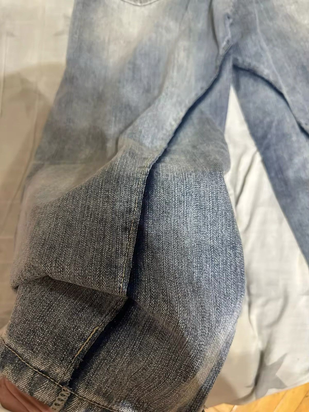 Jean × Vintage Double-layer Waist Patchwork Baggy Jeans Size US 33 - 11 Thumbnail