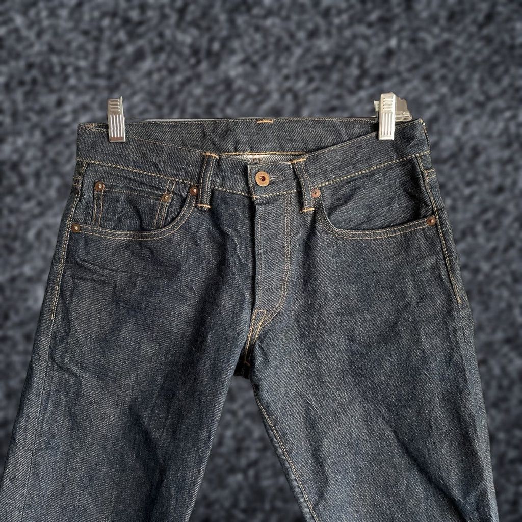 Denime NSF Japanese Selvedge Denim Jeans Straight Blue Button Fly Men’s Size 29 X 31 Size US 29 - 1 Thumbnail