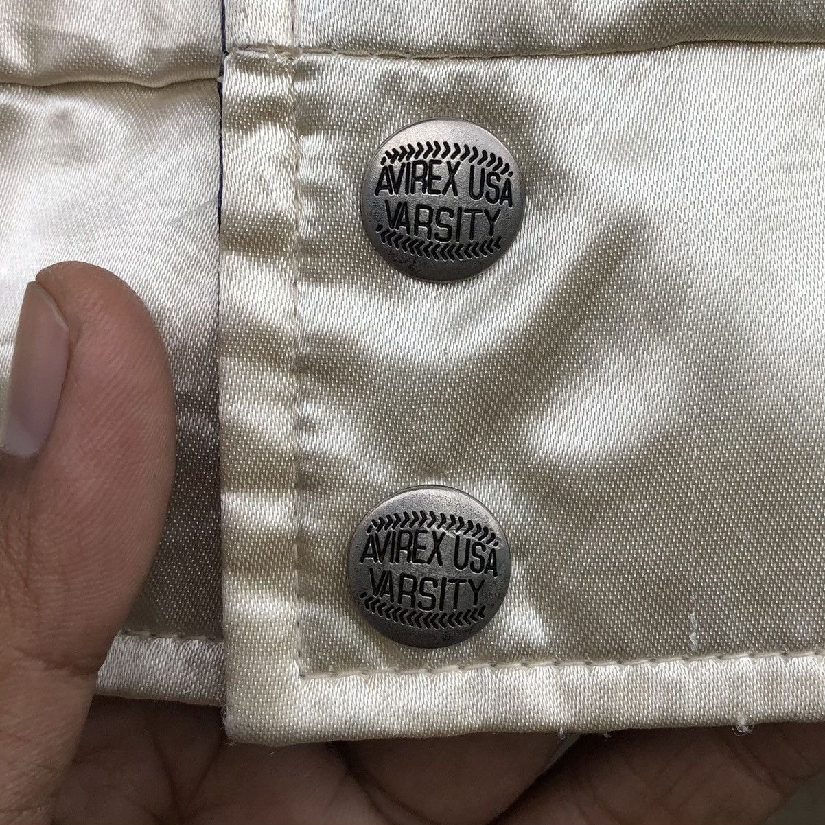 Avirex Vintage Avirex USA Satin Varsity Jacket Size US XL / EU 56 / 4 - 17 Thumbnail