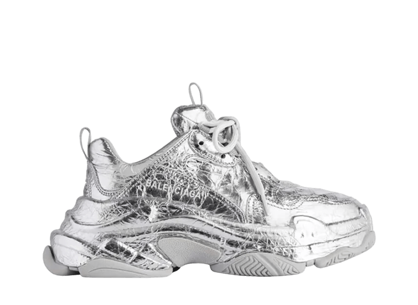 Balenciaga Triple S Metallic Sneakers SIZE 36