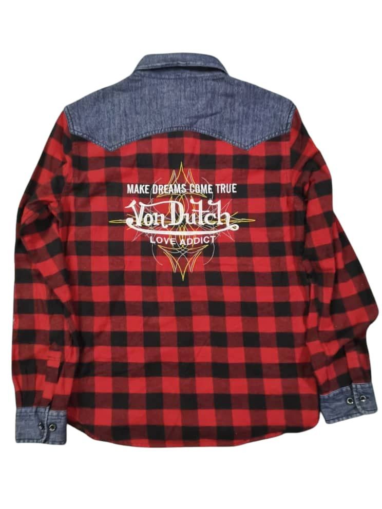 Indian Motorcycle × Von Dutch 💥Von Dutch Long Sleeve Button Up Shirt Size US M / EU 48-50 / 2 - 7 Thumbnail