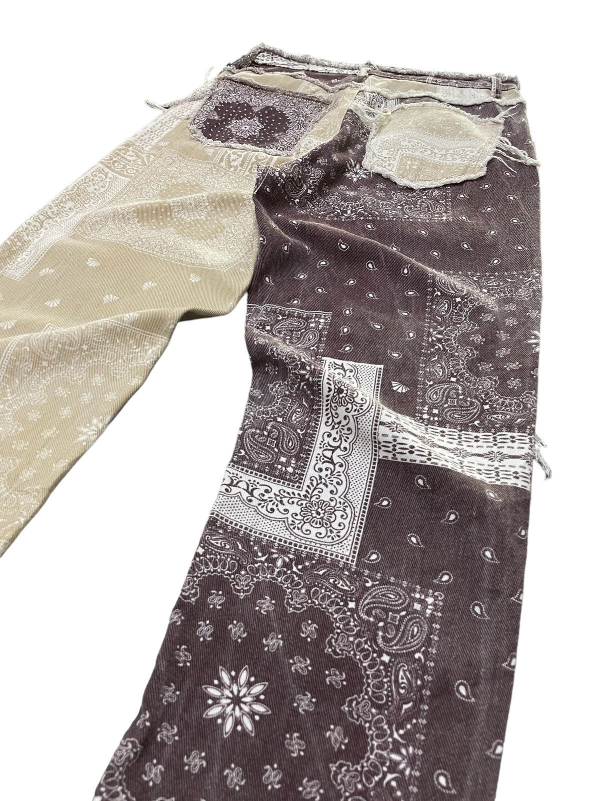 Hysteric Glamour × Japanese Brand × Junya Watanabe Vintage Kapital Junyawatanabe Style Patchwork Bandana Pants Size US 29 - 10 Thumbnail