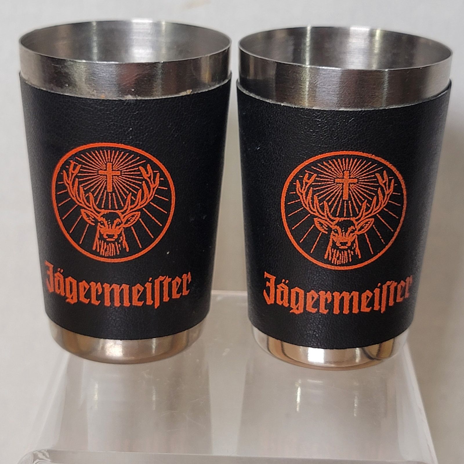 Other Set of 2 Jägermeister Stainless Steel 2.5" Shot Glasses Size ONE SIZE - 1 Thumbnail