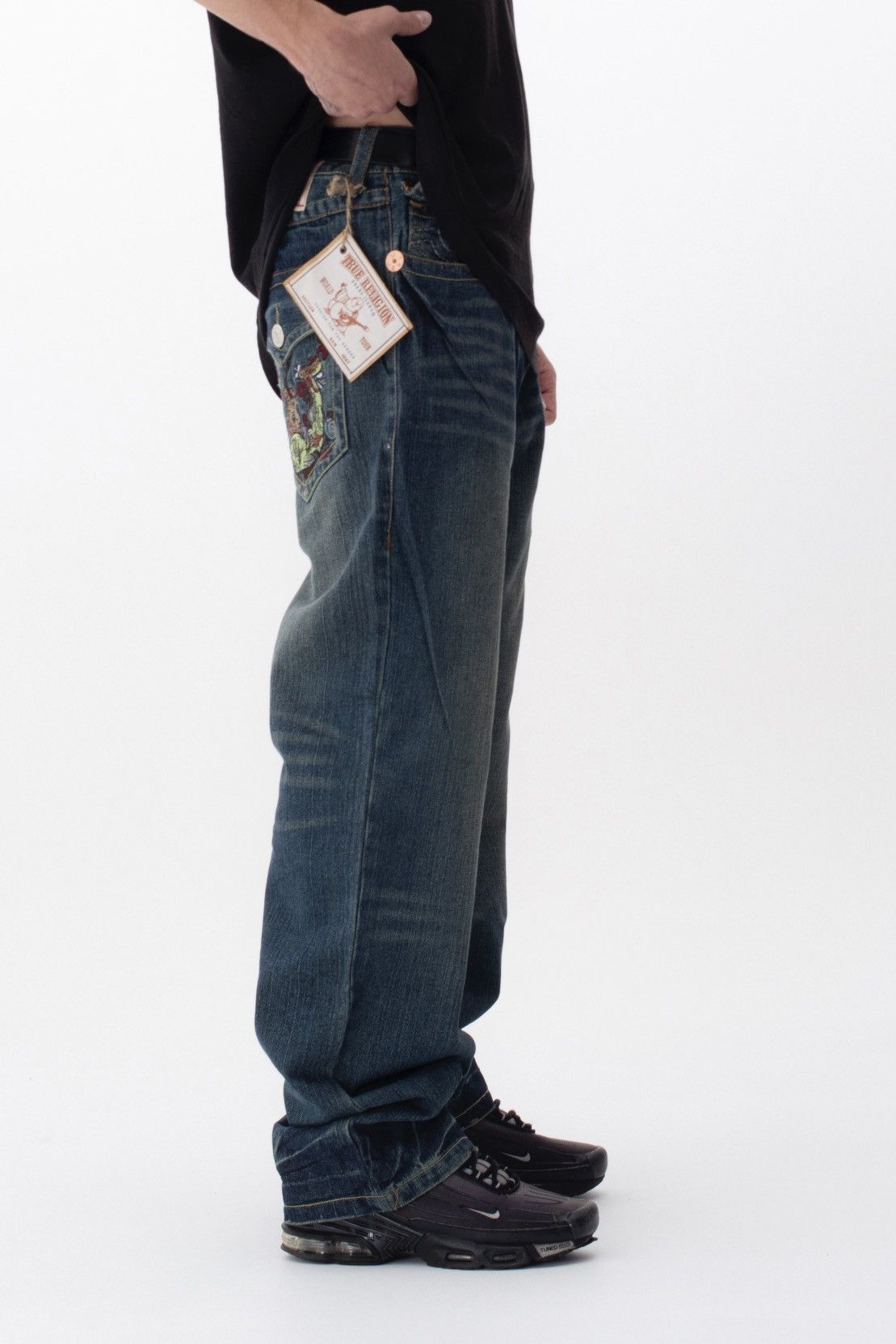 True Religion × Vintage New True Religion Jeans Denim faded pants y2k hype Size US 38 / EU 54 - 2 Thumbnail