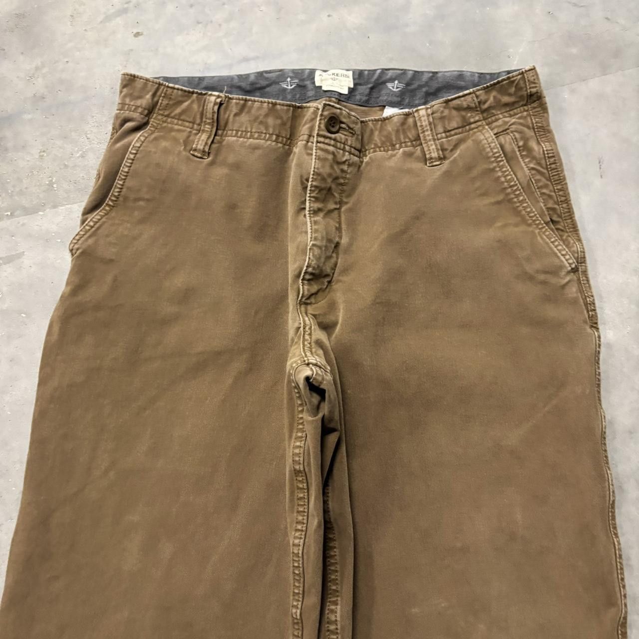 Japanese Brand × Vintage Crazy Vintage Y2K/2000s Brown Workwear Essential Casual Pants! Size US 32 / EU 48 - 5 Thumbnail