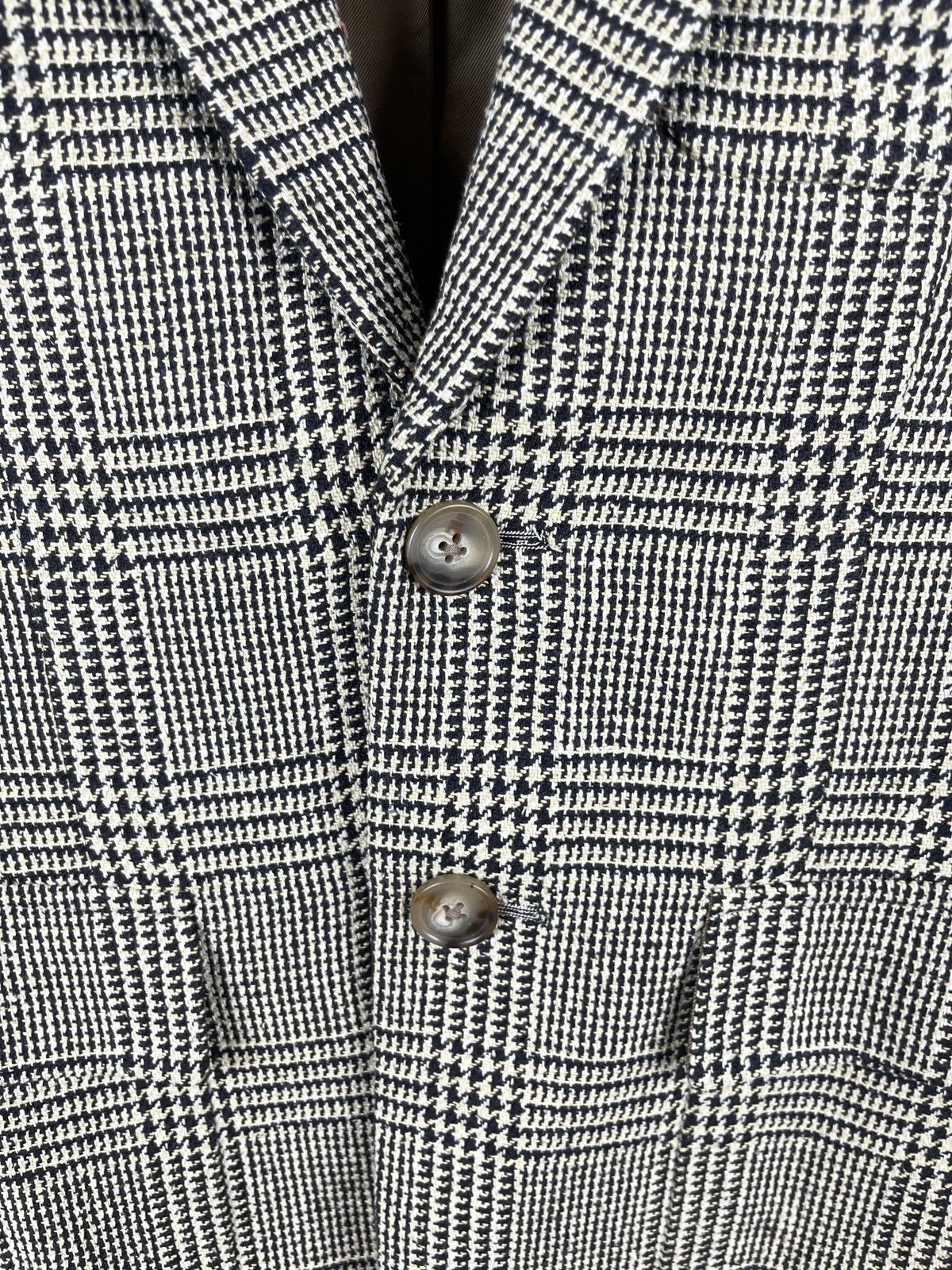 Polo Ralph Lauren Polo Ralph Lauren 100% Silk grey checkered blazer coat Size M / US 6-8 / IT 42-44 - 5 Thumbnail