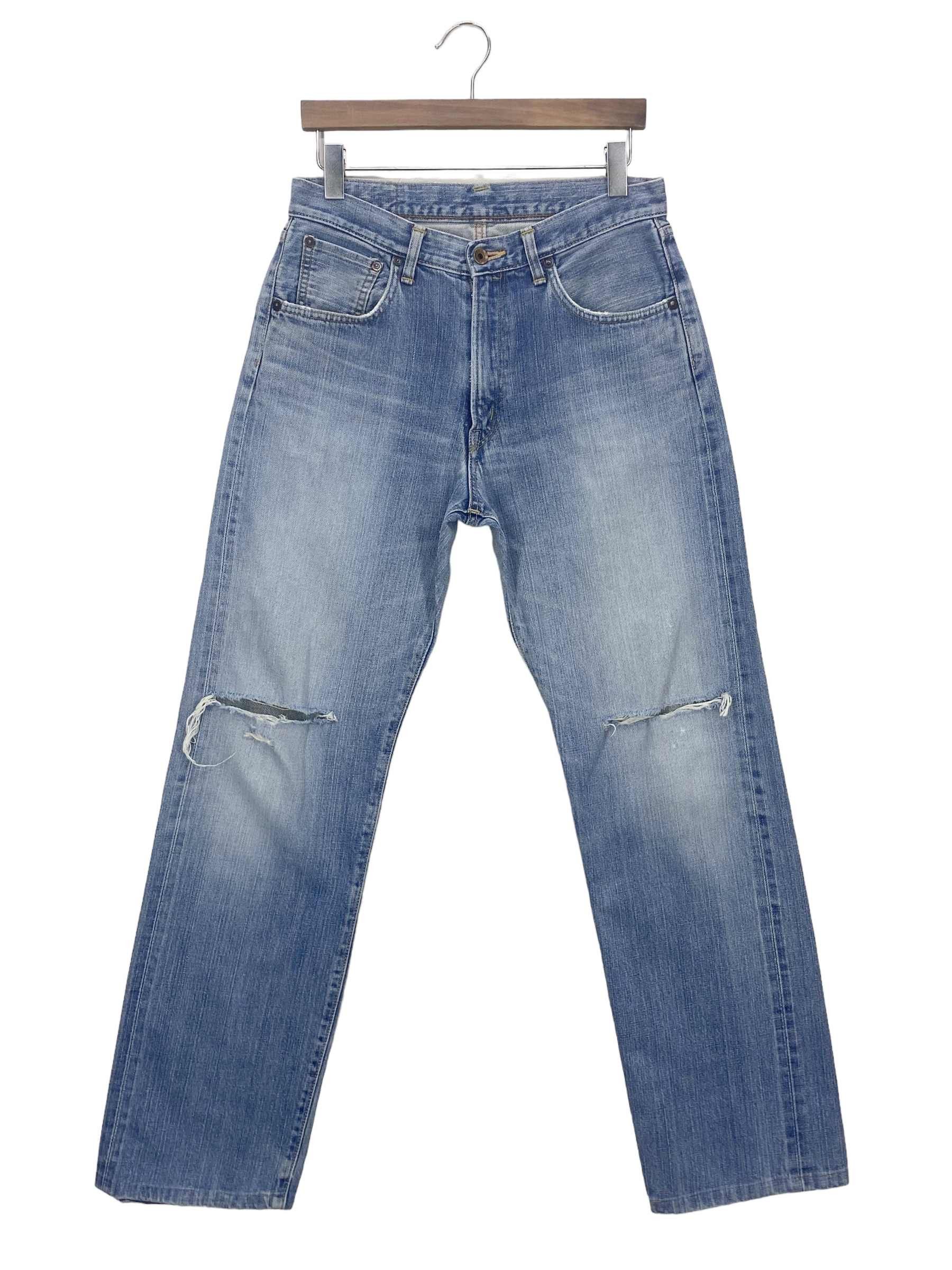 Edwin × Vintage Edwin Selvedge Denim Japanese Distressed Pants Japan Made Size US 30 / EU 46 - 2 Thumbnail