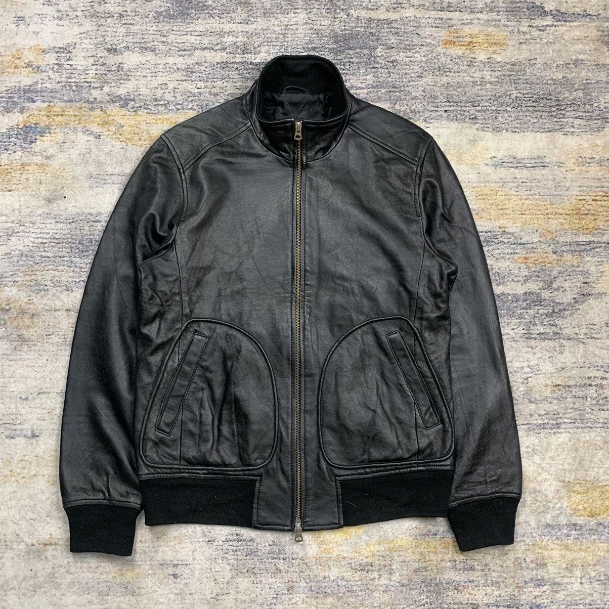 Hysteric Glamour Green label relaxing bomber leather jacket Size US M / EU 48-50 / 2 - 2 Thumbnail