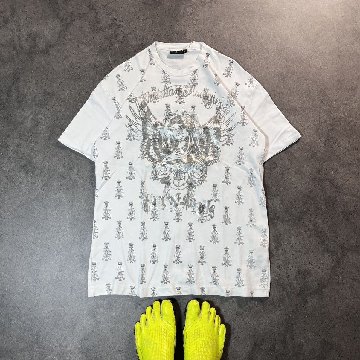 Ed Hardy Ed Hardy Y2K Vintage Saint Mary Big Logo Tee Tshirt Hype Size US M / EU 48-50 / 2 - 1 Thumbnail