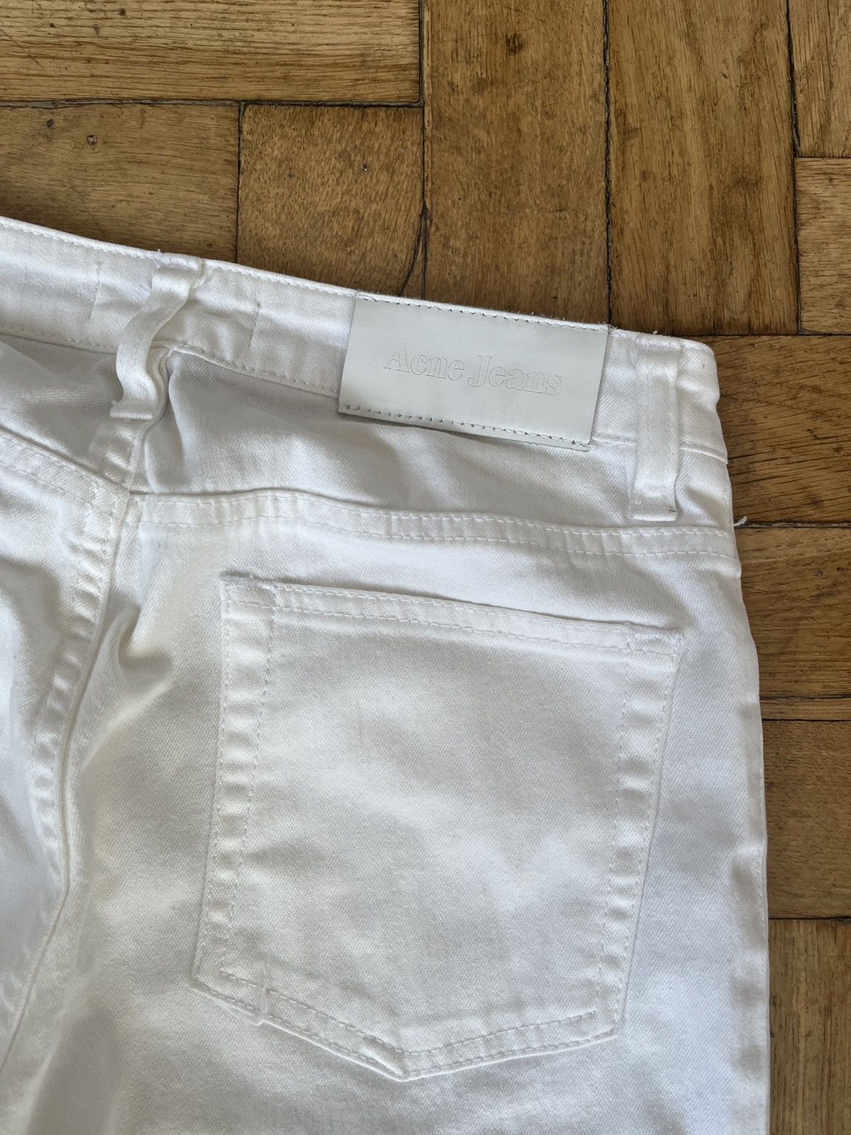 Acne Studios × Vintage Vintage Acne Studios White Denim Jeans Size 27/32 Y2K USA Size 32" / US 10 / IT 46 - 11 Thumbnail