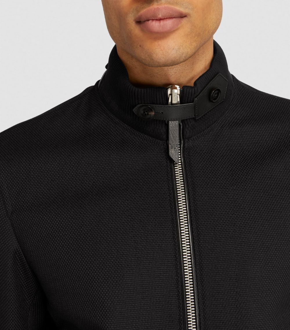 Tom Ford o1loc1c0525 OBS009 Bomber Jacket in Black Size US M / EU 48-50 / 2 - 2 Thumbnail