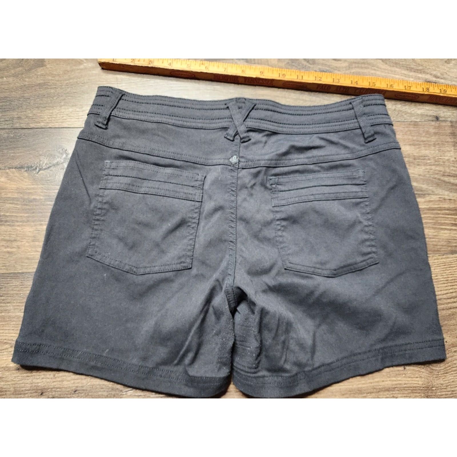 Prana VINTAGE Prana Women's Hiking Shorts Size 8 Cotton Blend Black Activewear Casual Travel Size 30" / US 8 / IT 44 - 2 Thumbnail