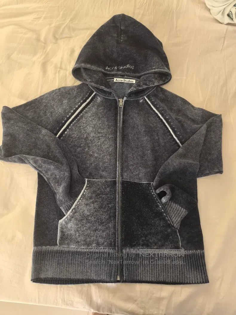 Acne Studios Acne Studios Printed Fleece Hooded Jacket Size XS / US 0-2 / IT 36-38 - 1 Thumbnail