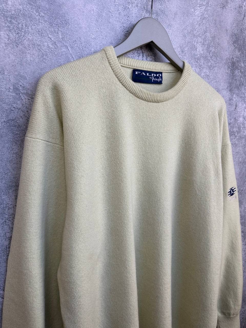 Pringle Of Scotland Faldo by Pringle of Scotland Crew Wool Sweater Lemon Jumper Size US XXL / EU 58 / 5 - 3 Thumbnail