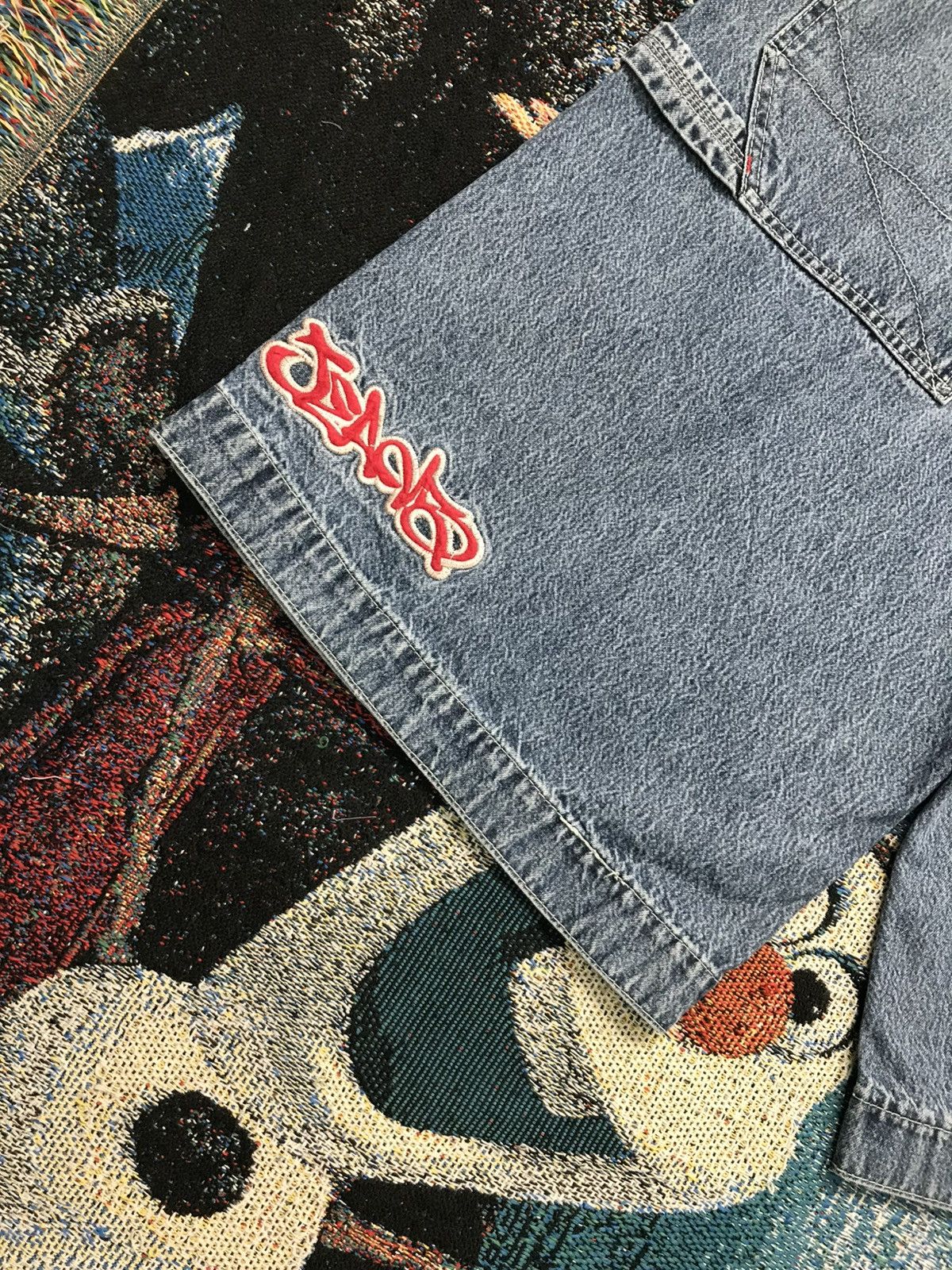 JNCO Vintage junco big pocket graffiti Jort Size US 38 / EU 54 - 11 Thumbnail