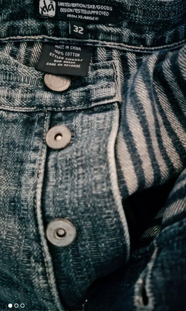 Japanese Brand × Xlarge XLarge Limited Edition Sk8 Heringgbones Jeans Size US 32 / EU 48 - 2 Thumbnail
