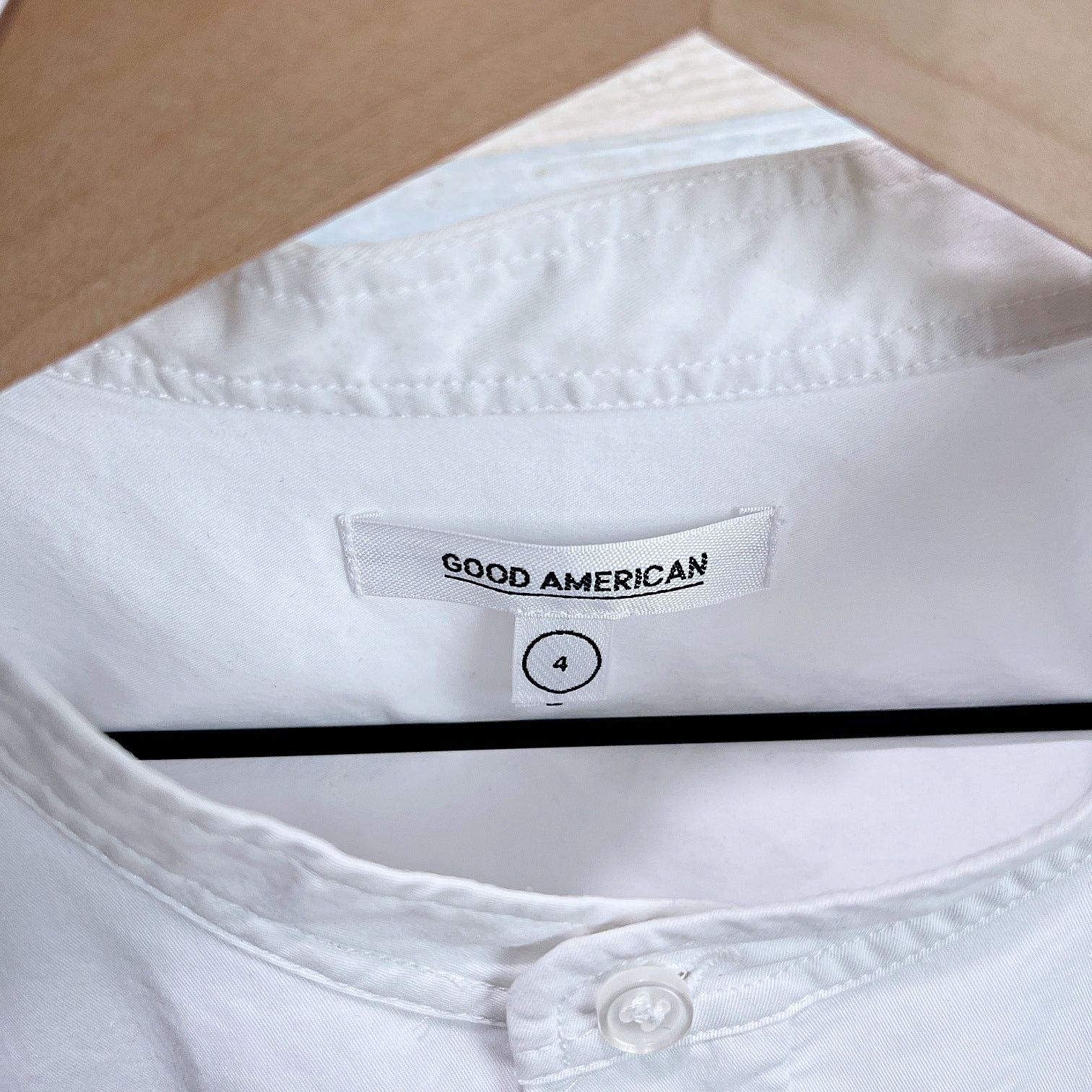 Good American Good American Bib Front Dress Shirt White Womens 4 Size S / US 4 / IT 40 - 5 Thumbnail