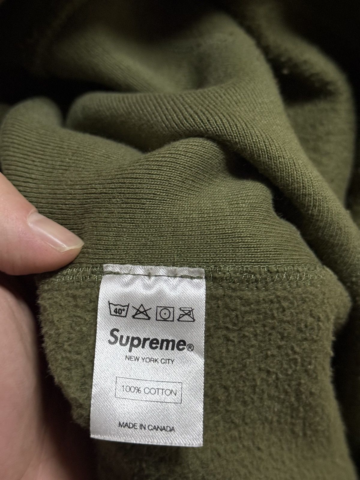 Supreme Supreme fw11 Olive box logo hooded hoodie sweatershirt Size US XL / EU 56 / 4 - 9 Thumbnail