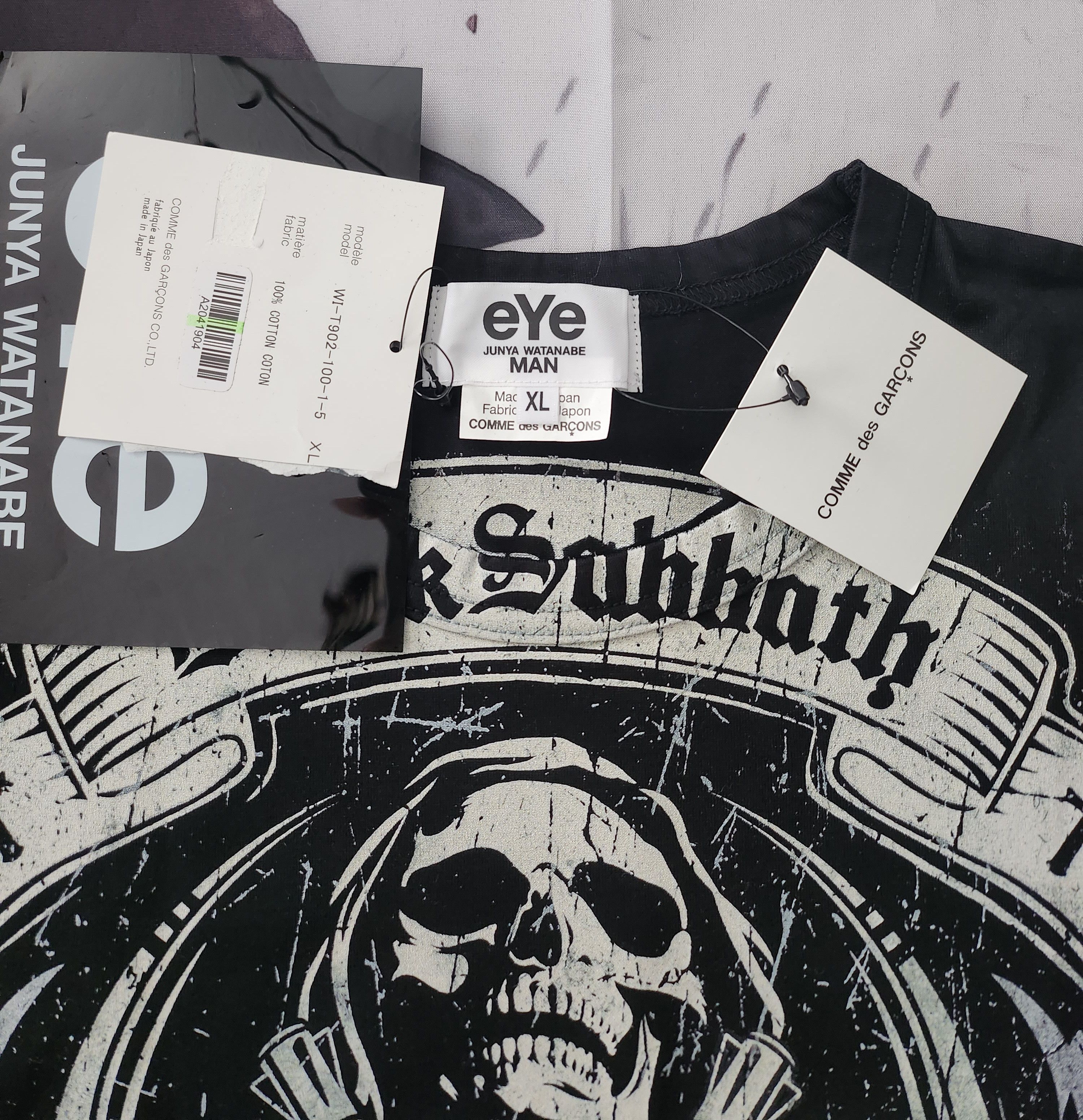Band Tees eYe CdG Black Sabbath Tee Size US XL / EU 56 / 4 - 2 Thumbnail