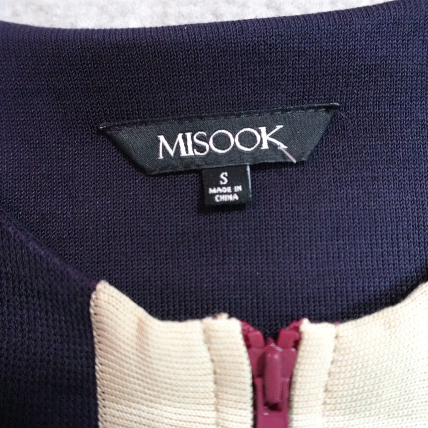 Vintage Misook Womens Sweater Small Purple Blue Purple Acrylic Poly Full Zip Size S / US 4 / IT 40 - 2 Thumbnail