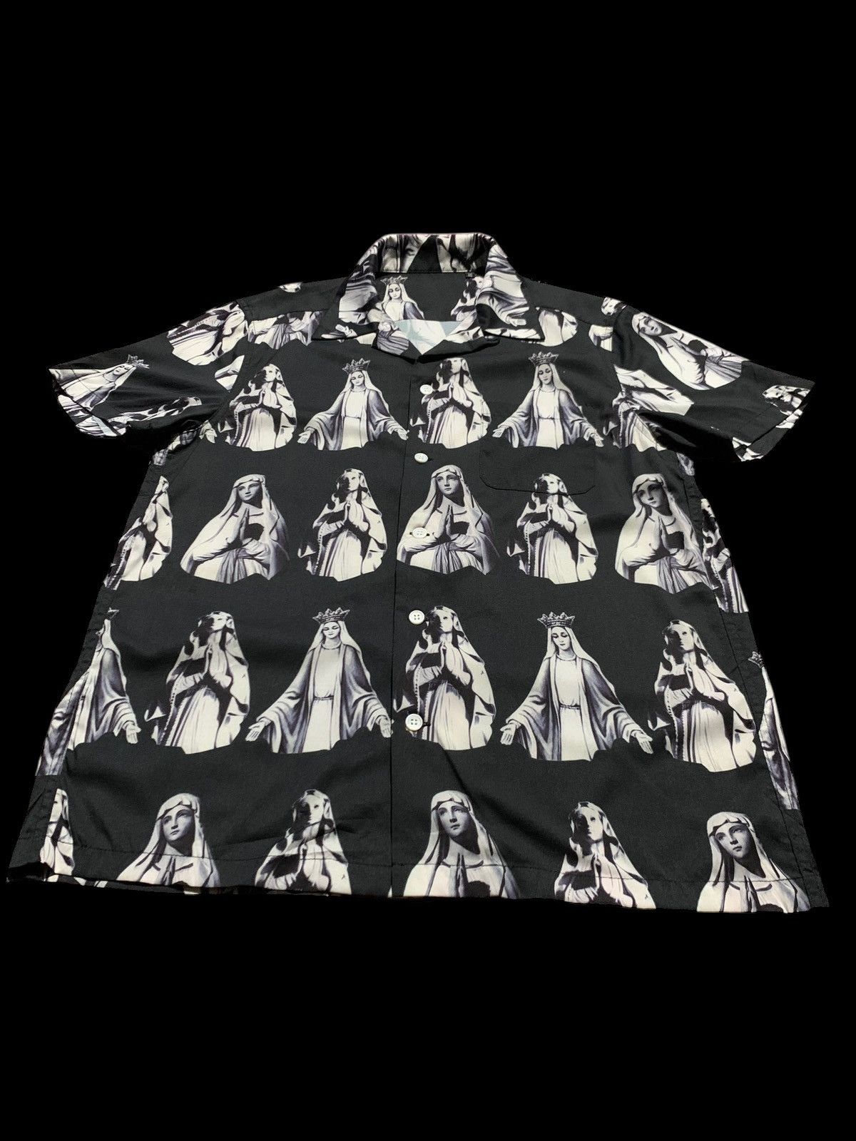 Other × Vintage 🔥Vintage Virgin Mary open collar shirt Size US L / EU 52-54 / 3 - 2 Thumbnail