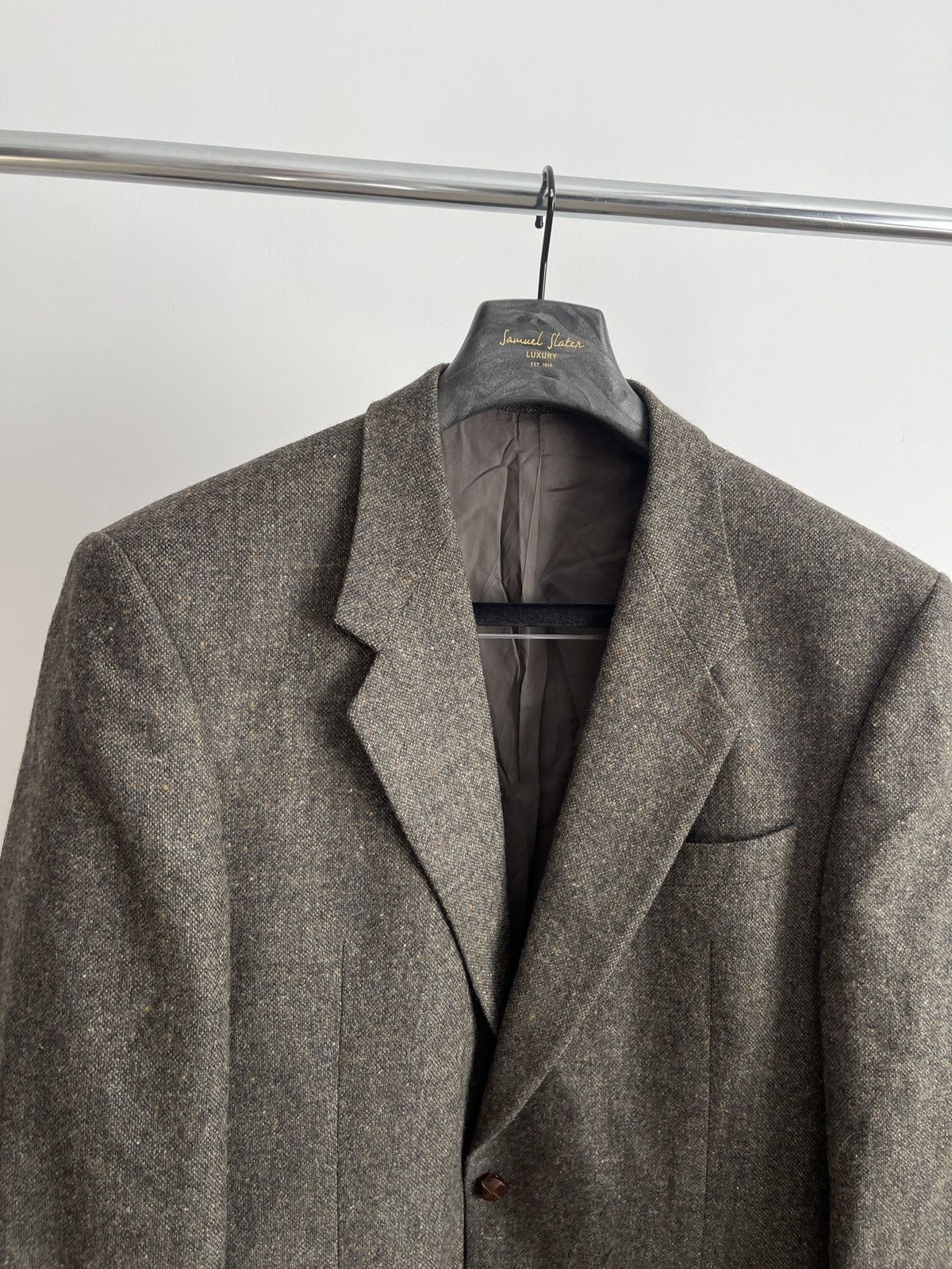 Vintage Vintage blazer tweed sport coat wool Keiser jacket 46R Size 46R - 2 Thumbnail