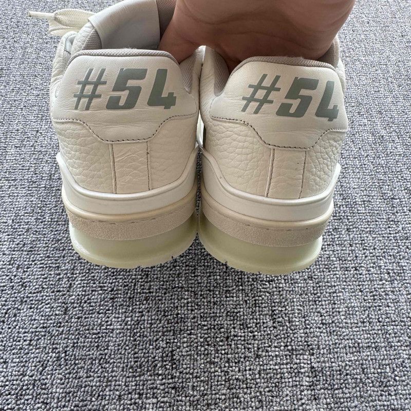 Louis Vuitton Louis Vuitton White Cement Low-Top Trainers -2508 Size US 7.5 / EU 40-41 - 3 Thumbnail