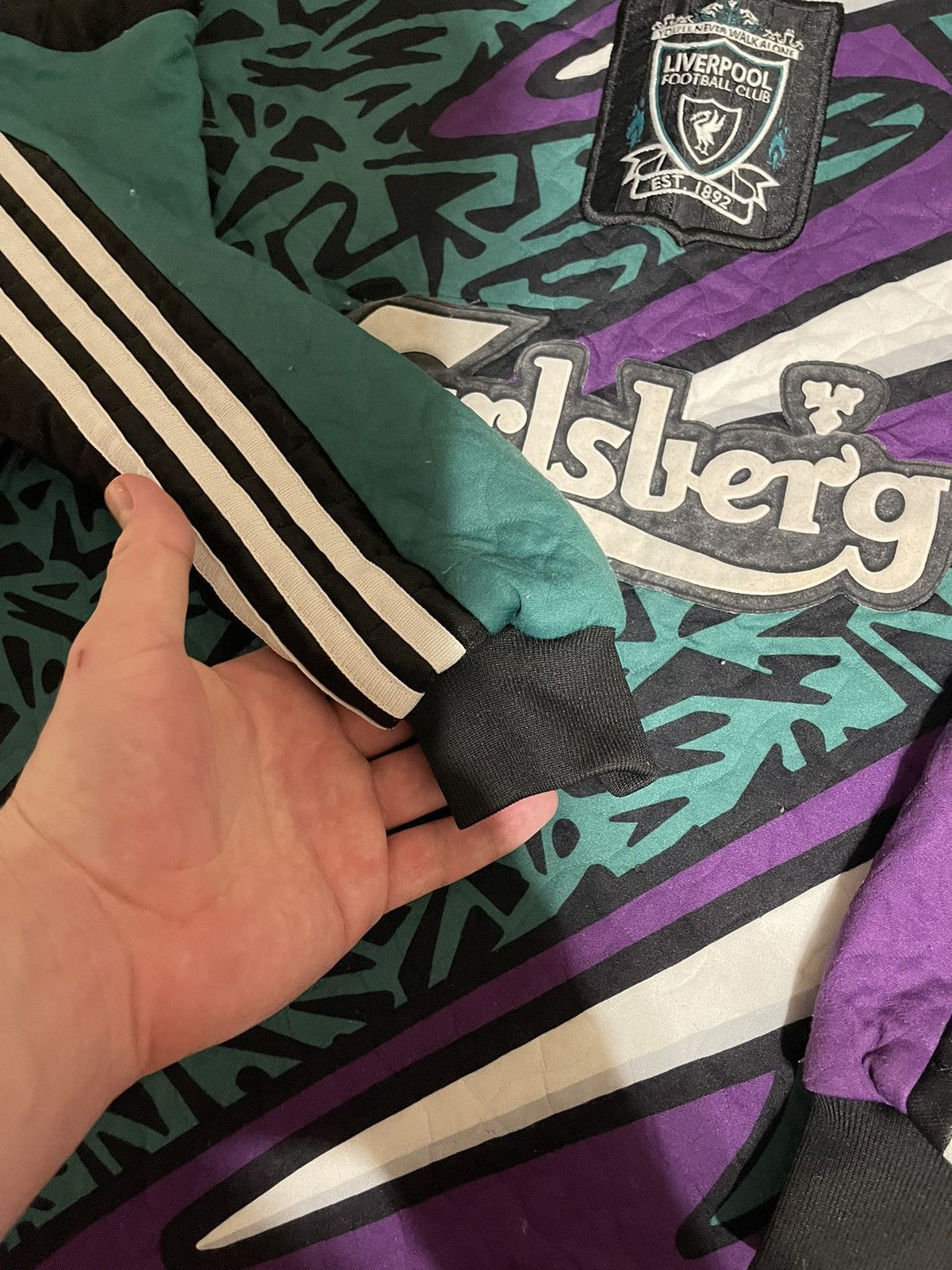Vintage LIVERPOOL FC 1995/1996 GOALKEEPER FOOTBALL SHIRT JERSEY Size US M / EU 48-50 / 2 - 5 Thumbnail