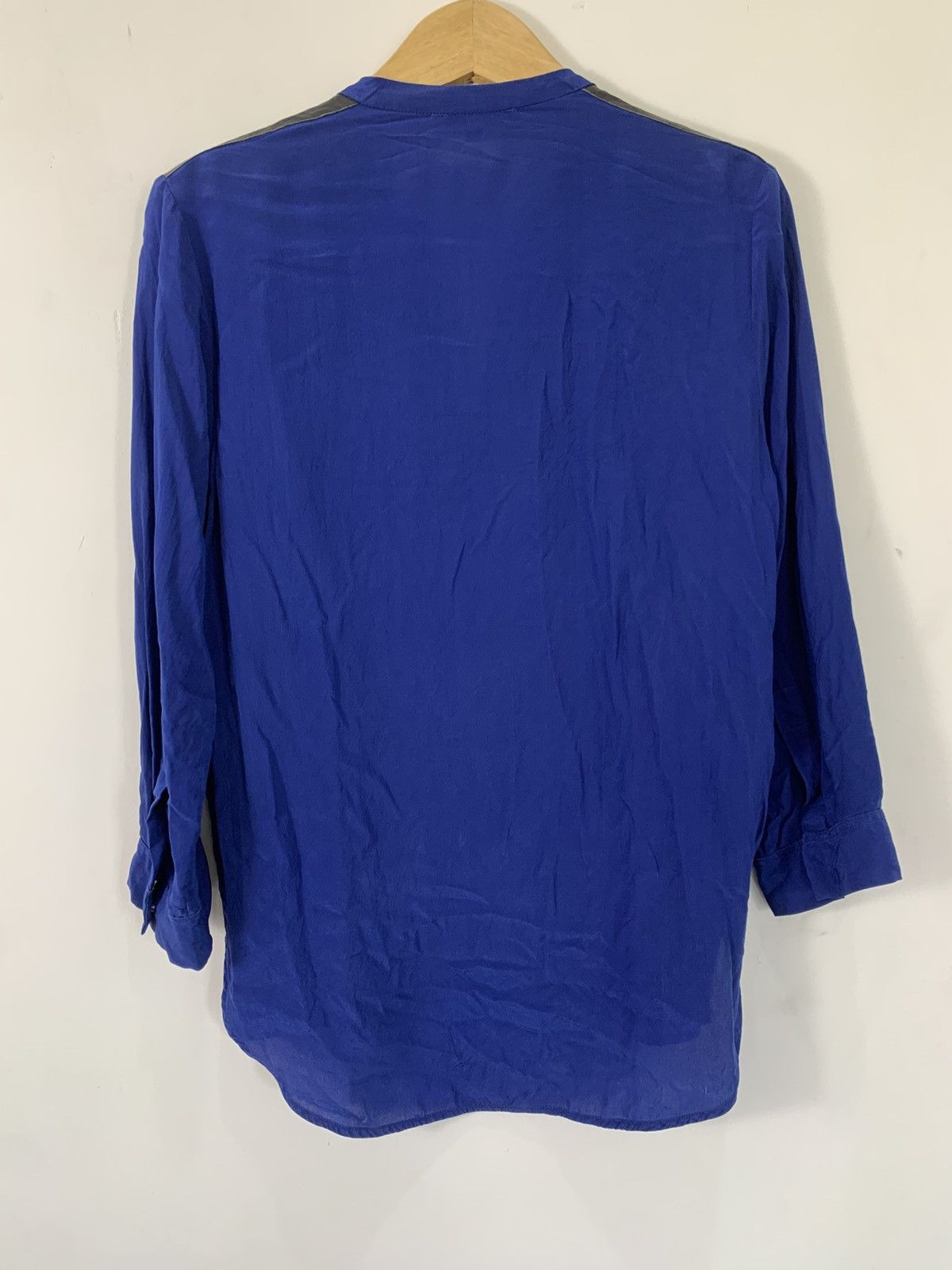 Sandro sando blouse women leather patches Size M / US 6-8 / IT 42-44 - 6 Thumbnail