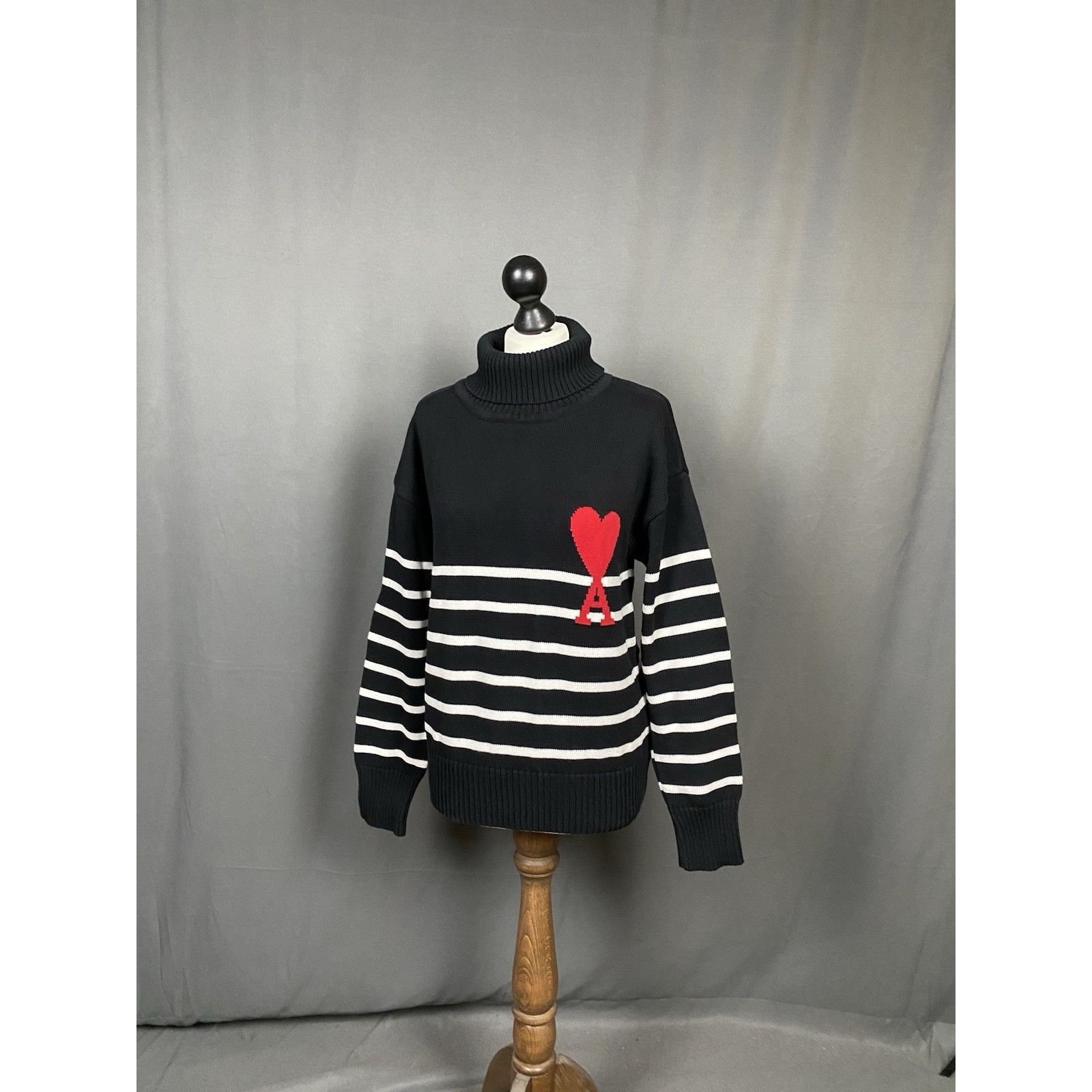 AMI AMI Paris Women's Black Oversized Turtleneck Sweater Size S Size S / US 4 / IT 40 - 4 Thumbnail